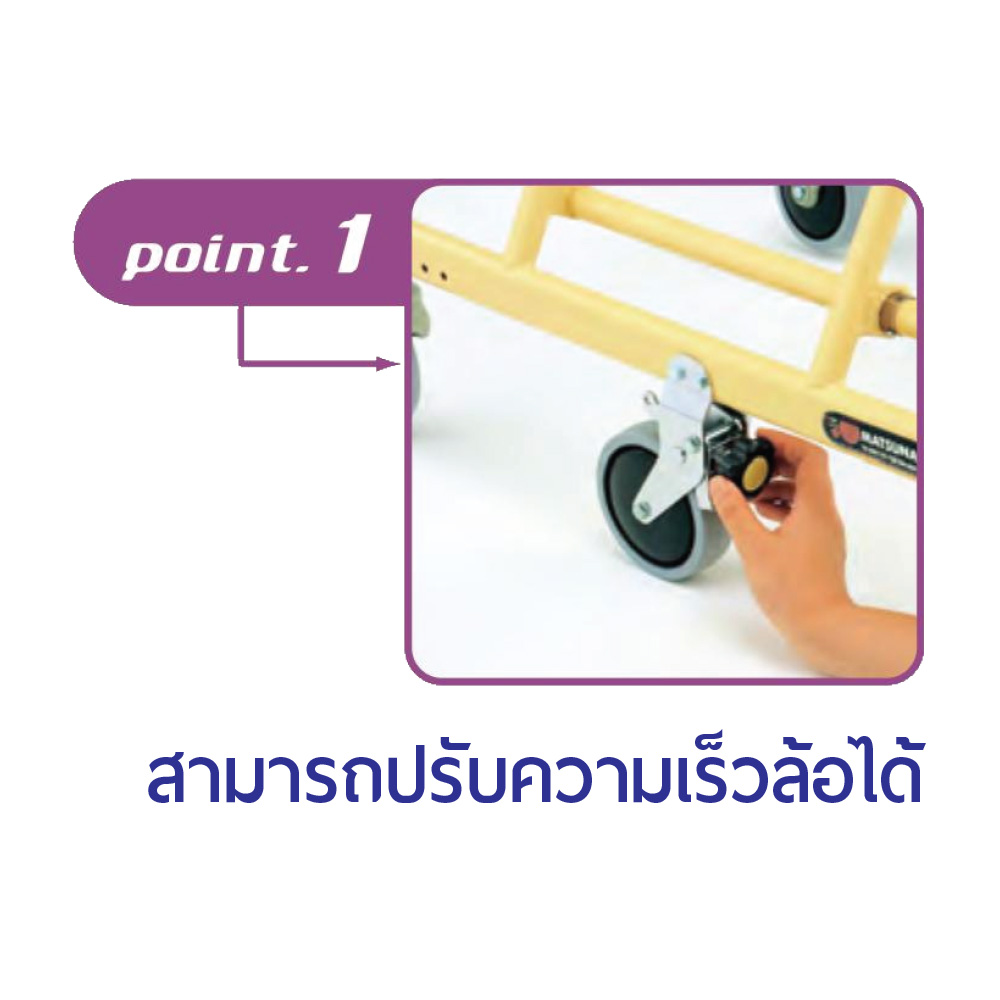 SM-40 วอร์คเกอร์ช่วยพยุงเดิน สามารถปรับความเร็วของล้อได้