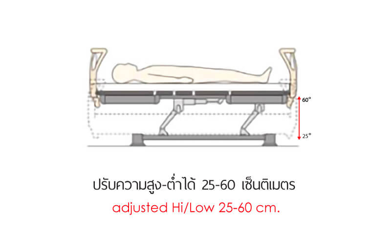 adusted Hi/Low 25-60cm